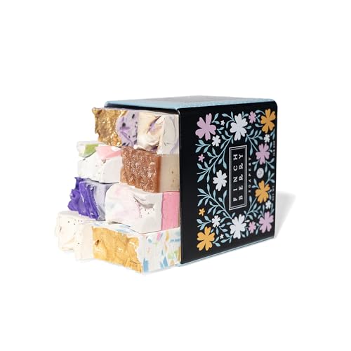 FinchBerry 8 Bar Soap Set - Natural Shea & Coconut Oil, Rich Scents & Lush Lather, Ideal Gift Box for Everyday Comfort and Self-Care - 8 Vegan Handmade Bars, (1.5 - 2.5 oz) Each