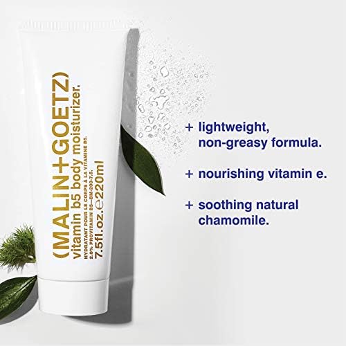 MALIN+GOETZ Vitamin B5 Body Moisturizer | Bergamot-Scented Daily Cream with Shea Butter, Oat & Vitamin B5 | Hydrating, Nourishing & Non-Greasy | For All Skin Types