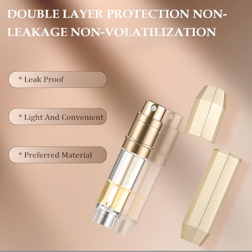 5ml Perfume Atomizer Travel Refillable, 3PCS Perfume Travel Refillable Bottle,Bottom-Filling Fragrances Perfumes Bottle,Mini Cologne Dispenser,Portable Sprayer (black-grey-blue)