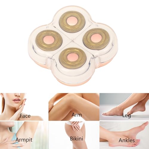 Estink Hair Remover Replacement Head, Electric Hair Remover Body Hair Shaver Machine Head Legs Hair Remover Replacement Heads for 4 Head Hair Remover, 2.4 x 2.4 x 0.8in