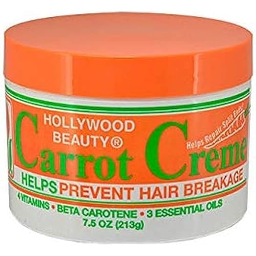 Hollywood Beauty Creme, Carrot, White , 7.5 Ounce