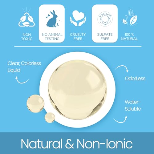 Decyl Glucoside Organic 12 Oz / 354 mL Mild Non-Ionic Surfactant - Plant-Based Gentle Cleansing & Foaming Agent for DIY Cosmetics Skincare & Haircare, Versatile Emulsifying Agent by Talsen Chemicals