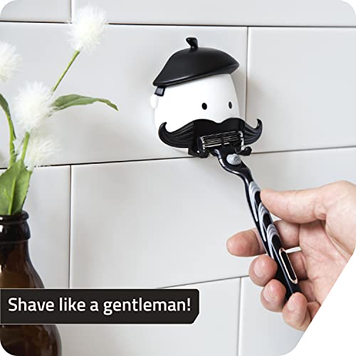 PELEG Design Mr. Razor ? Razor Holder Suction Shaving Razor Holder for Shower Bathroom Bath Unique Gifts