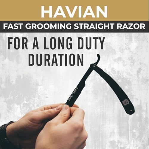 Professional Straight Razor, Turkish Model Black Steel Ergonomic Handle-premium Quality Stainless Steel-with Finger Rest for Men's Traditional Wet Shaving-Razor Shaving Blade.