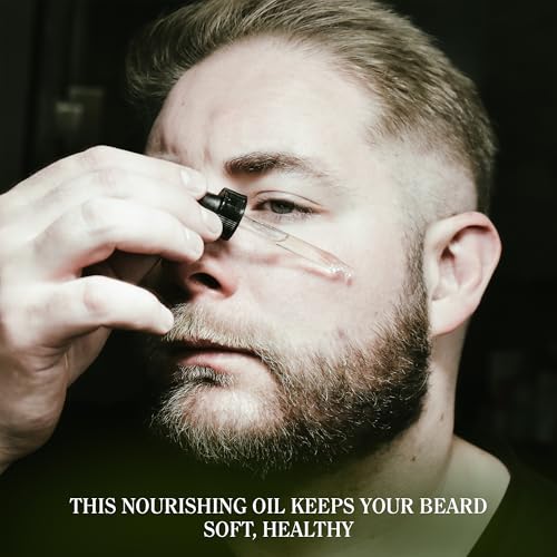 Compass Soap's Black Sand Beach - Natural Beard Oil for Men | Beard Oil for Nourishment and Hydration | Infused with Spicy Berry, Sea Salt & Ocean Moss | Best Beard Growth Oil for Men | 1 fl. oz.