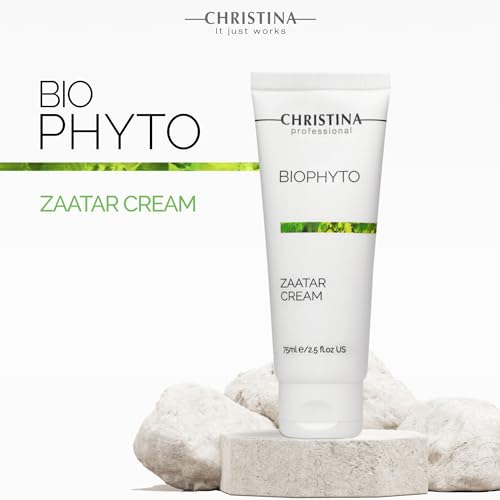 -CHRISTINA- Biophyto Zaatar Cream - 75ml - Vitamin E and Retinol Cream with Thyme & Marjoram Oil for Skin Repair - Balancing Cream for Combination, Dry, Normal, Oily and Sensitive Skin