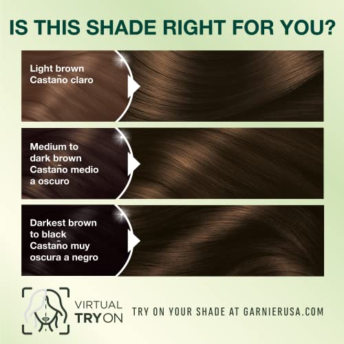 Garnier Nutrisse Ultra Cr?me Hair Color, Permanent Hair Dye with 100% Gray Coverage, Vegan & Cruelty-Free, 33 Darkest Golden Brown (Caramel Fudge), 2 Count