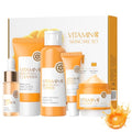 Vitamin C Skincare Set, Complete Face Care Kit with Cleanser, Toner, Serum, Eye Cream and Face Cream