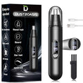 Ear and Nose Hair Trimmer for Men Women,14,000 RPM Motor with LED Display, Rechargeable Ear Hair Trimmer with Dual Edge Blades