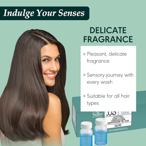 .03 Organic Restructuring Hair Oil Wash-Hair Growth Oil for Frizz Control-Paraben, Phthalate and Sulfate Free Moisturizing Hair Oil for Dry Hair-Pre-Wash Hair Oil 10 ml x 10 Pieces