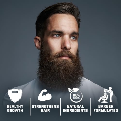 Whiskey & Granite Beard Balm ? Made in USA ? 100% Natural, Scented Beard Styling Balm for Men, 2 oz (Fresh Mint)