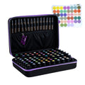Essential Oil Carrying Case for 70&41 Pieces 5/10/15/20ml Roller Bottles with Free Writable Labels Opener, Oils Premium Aromatherapy Hard Travel Storage Organizer Bag (70 Bottles)