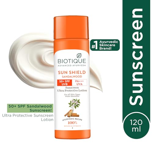 Biotique Sandalwood 50+ Spf Uva/Uvb Sunscreen Ultra Soothing Face Cream 120Ml/4.06Fl.Oz.
