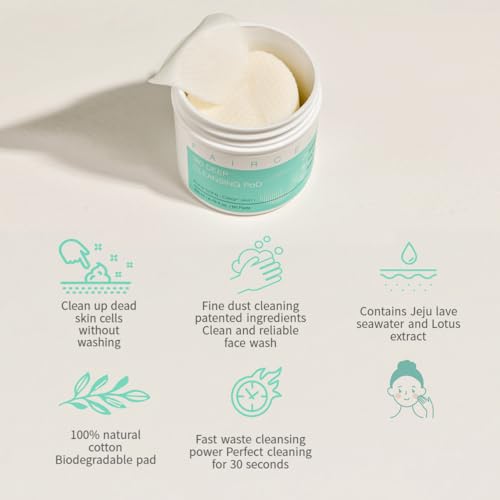 faircell Ultra Soft Cleansing Pads for Face Gentle Exfoliating Dual Texture Cotton Pads for Sensitive Skin with Vitamin C Lotus Extract Daily Makeup Remover Cotton Rounds