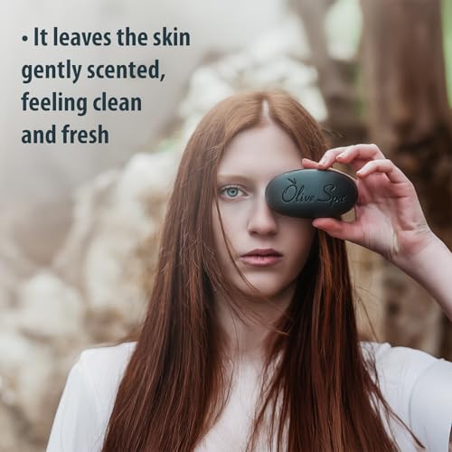 Volcano Black Soap Bar with Olive Oil and Volcanic Sand 90gr ? Deep Cleansing and Exfoliating Soap for Face and Body ? Bar Soap for Dry Skin for Removing Excess Oil, Dead Skin Cells & Impurities