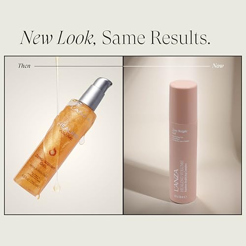 L'ANZA Healing Volume Gel & Hairspray Flexible Hold, Styling, Humidity Defense, No Flakes, Defines Texture, Adds Shine, Color Safe, Sulfate Free