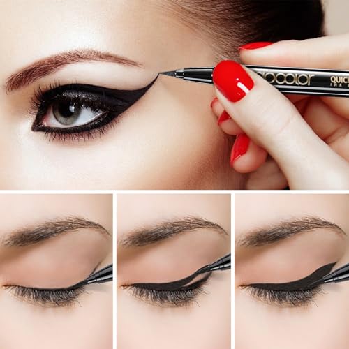 docolor Waterproof Eyeliner Pen Super Slim Precise All Day Black Eyeliner Liquid Professional Makeup Liquid Eye Liner Pencil for Women