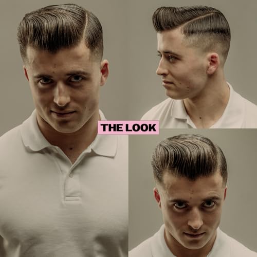 REUZEL Pink Grease Pomade, Strong All Day Hold, Oil-Based Styling Wax, Medium Shine, Easy To Wash Out, For All Hair Types