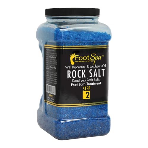 Detox Foot Soak Pedicure and Bath Salt, 128 Oz - Made with Dead Sea Salts, Eucalyptus and Peppermint Oil - Hydrates, Softens and Moisturizes