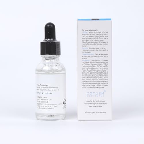 OxygenCeuticals B5 Gel ? Hydrating Serum with Vitamin B5 (Panthenol), Hyaluronic Acid & Adenosine, Moisturizing & Anti-Wrinkle Care for Healthy, Elastic Skin. 1.01 fl.oz (30ml)
