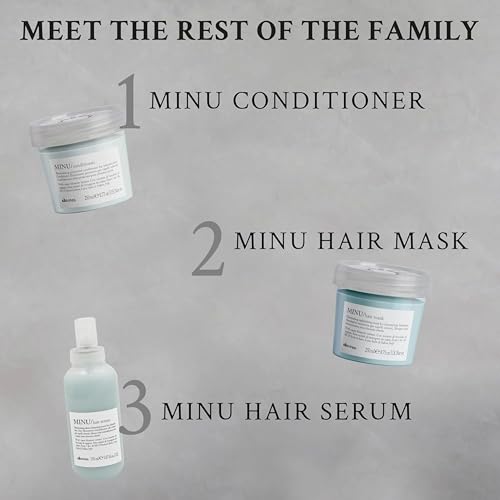 Davines MINU Conditioner, Protect And Condition Color Treated Hair, Add Shine And Detangle