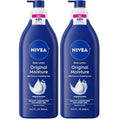 NIVEA Original Moisture Body Lotion with Vitamin E,48-Hour Body Moisturizer for Normal to Dry Skin,16.9 Fl Oz Pump Bottle,(Pack of 2)