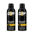 SLAM MysteryMan Men's Scented Sunscreen Spray SPF 50 ? Broad Spectrum Sun Screen Spray for Face & Body, Water Resistant & Sweat Resistant Sunscreen, UVA/UVB Protection, Sunblock for Men 2 pack