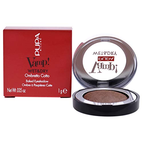 Pupa Milano Vamp! Wet And Dry Baked Eyeshadow - Radiant And Vibrant Effect - Low Allergy Risk, Ophthalmologically Tested, Paraben Free, Wet And Dry Dual Use - 103 Rose Gold - 0.035 Oz