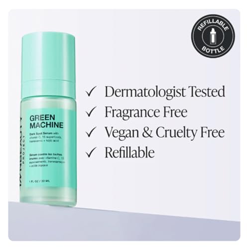 INNBEAUTY PROJECT Green Machine Vitamin C Dark Spot & Hyperpigmentation Serum, REFILL, 1 FL OZ (30ml)