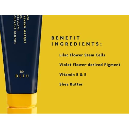 R+Co BLEU Blonded Brightening Masque ? Repairs and Revives Dull, Yellowed Blondes, Hydrates, Neutralizes Yellow Undertones, Restores Shine, Adds Strength, 5 oz