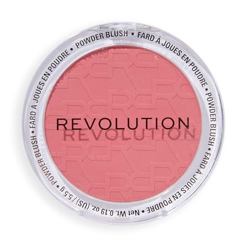 Revolution, Blusher Reloaded, Talc-Free Powder Blush with Matte Finish for Cheeks, Rich Pigment & Buildable, Vegan & Cruelty-Free, Ballerina