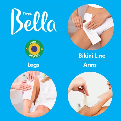 Depil Bella Brazilian Roll On Wax Honey and Propolis Depilatory | Body Waxing, Hair Removal Wax-Cartridge | For Men and Women | Home Self Waxing | Sensitive Skin | Dermatologically Tested | Painless