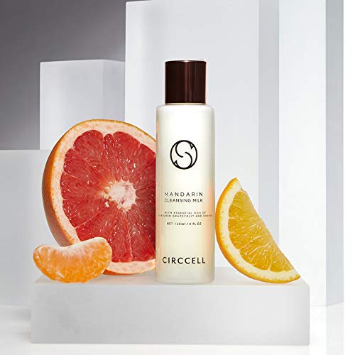 CIRCCELL Mandarin Cleansing Milk ? Hydrating & Brightening Face Cleanser with Fruit Extracts ?Anti-Aging Facial Cleanser ? Rich, Creamy Cleansing Milk Removes Makeup ? Suitable for All Skin Types