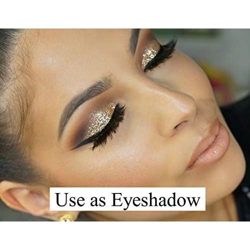 Black Bamboo Beauty - Moon Dust Gold Face and Body Glitter - Use as Eyeliner, Lipstick Topper, Face or Body Highlighter
