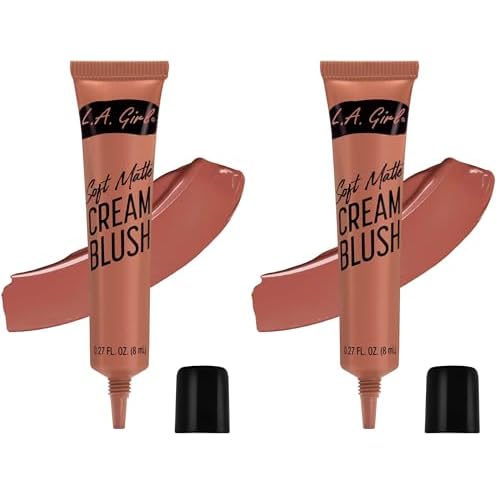 L.A. Girl Soft Matte Cream Blush, Grace GBL442 (Pack of 2)