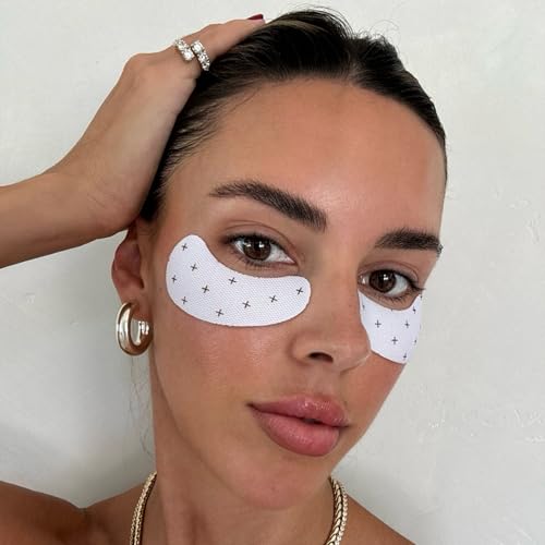 + Lux Unfiltered Cooling Under Eye Patches - Anti-Slip Caffeine Infused Korean Eye Mask - Reduces Puffiness, Brightens, & Hydrates Skin - Fragrance Free, Vegan, & Cruelty Free - 10 Count (Pack of 2)