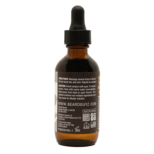 Beard Guyz Beard Oil ? Lightweight Beard Moisturizer & Conditioner ? Softens Facial Hair, Hydrates Skin Under Beard, Reduces Itch & Frizz ? Men¡¯s Grooming Oil, 1.5 oz