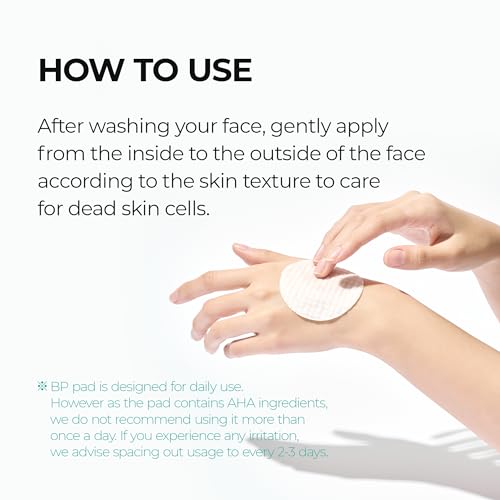 Dr.Melaxin BP Pore Exfoliating Pad for Dead Skin & Blackheads, Minimize Pores, Prevent Breakouts, Improve Skin Texture, Korean Skincare, 165ml, 70pads.