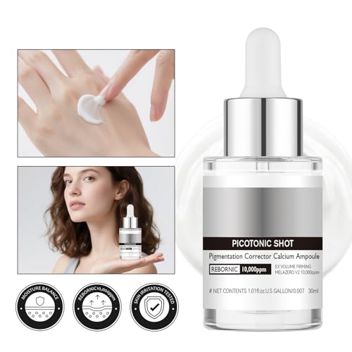 Cyano Pink Spicule Serum + Picotonic Shot Ampoule Duo - 2 PCS Korean Face Serum with Niacinamide & Calcium Ampoule Duo for Pore Refinement Glass Skin Finish (Pink + White essence)