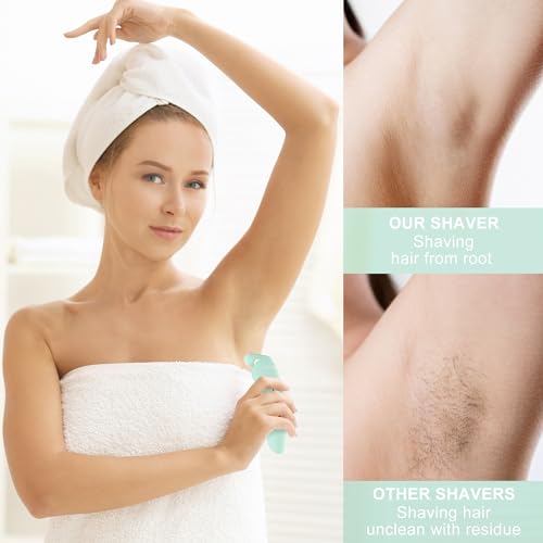 Solimpia Lady Shavers Electric Shaver for Women Electric Razor for Arm Leg Armpit Bikini Cordless Portable Painless IPX6 Waterproof USB Rechargeable Dry Wet