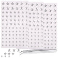 3 Sheets Self Adhesive Face Gems for Makeup Star Rhinestone Stickers Hair Gems Bling Jewels for Face Eyes Crafts Home Decor Scrapbooking Embellishments 5mm/7mm/10mm(Silver Rhinestones)