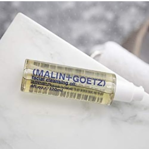 MALIN+GOETZ Facial Cleansing Oil | Cleanser with Grapeseed, Avocado + Olive Oils | Removes Makeup + Impurities | Nourishes with Lavender, Eucalyptus + Vitamins A + E | Vegan + Cruelty-Free (4 Fl Oz.)