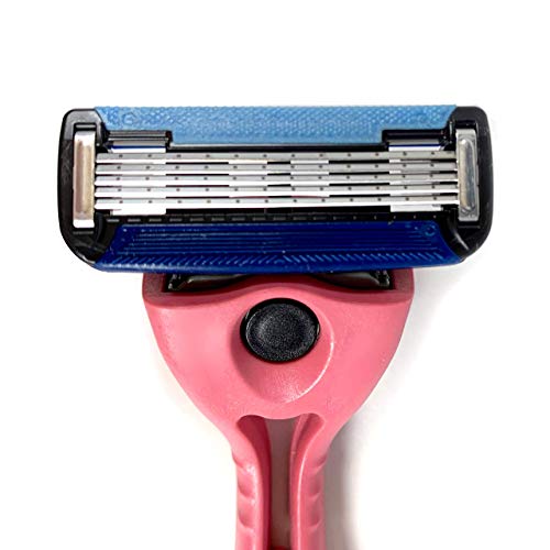 Preserve Coral Pink POPi Shave 5 Razor System, 5 Blade Cartridge, Modern Style, Plastic Material, Unisex, 6 Count Bundle