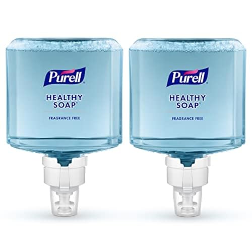 PURELL Brand HEALTHY SOAP Gentle and Free Foam, Fragrance Free, 1200 mL Refill for PURELL ES8 Automatic Soap Dispenser (Pack of 2) - 7772-02 - Manufactured by GOJO, Inc.