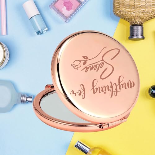 KEYCHIN Como La Flor Pocket Mirror Latin Singer Fans Gift Music Album Compact Makeup Mirror Singer Fans Merchandise (Anything for-RG)