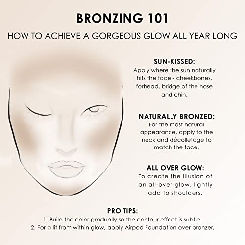 TEMPTU S/B Silicone-Based Shimmer Airbrush Bronzer: Long-Lasting, Buildable Formula | Bronzes & Contours The Complexion With A Soft Golden Glow