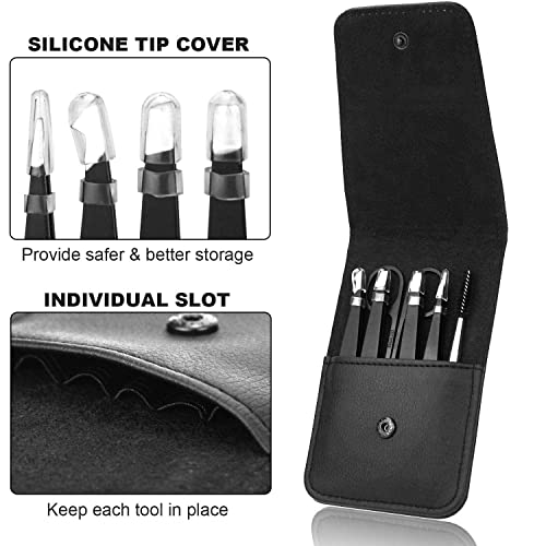 MAYKI Eyebrow Tweezers Set 6 PCS & Tweezers for Women 6PCS