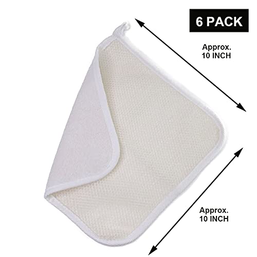 Soft Weave Washcloth for Face - Face Washcloths - Exfoliating Washcloths for Dead Skin - Exfoliating Towel Pack - Bulk - Washcloths Scrubber for Body and Face - Towel - 6 Pack