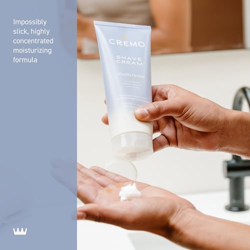 Cremo Women¡¯s Shaving Cream Sensitive Skin, Moisturizing, Vanilla Orchid, Ultra-Slick Shave Cream for Women, Fights Nicks, Cuts and Razor Burn, 6 Fl Oz