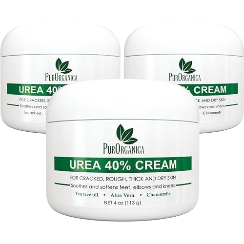 Urea 40% Foot Cream ? Made in USA, Dermatologist Tested, Intensive Repair for Dry, Cracked Heels, Calluses & Rough Feet, Professional Strength Exfoliating & Moisturizing Cream - Pack of 3